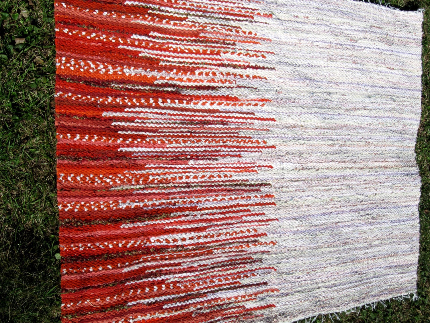 Handwoven rag rug wall decor 459' x 347' pastel by Gunaspalete