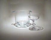 Vintage Glass Ice Bucket