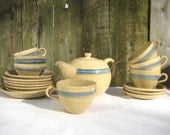 Tea Set - English Pottery - FEN -18 Pieces