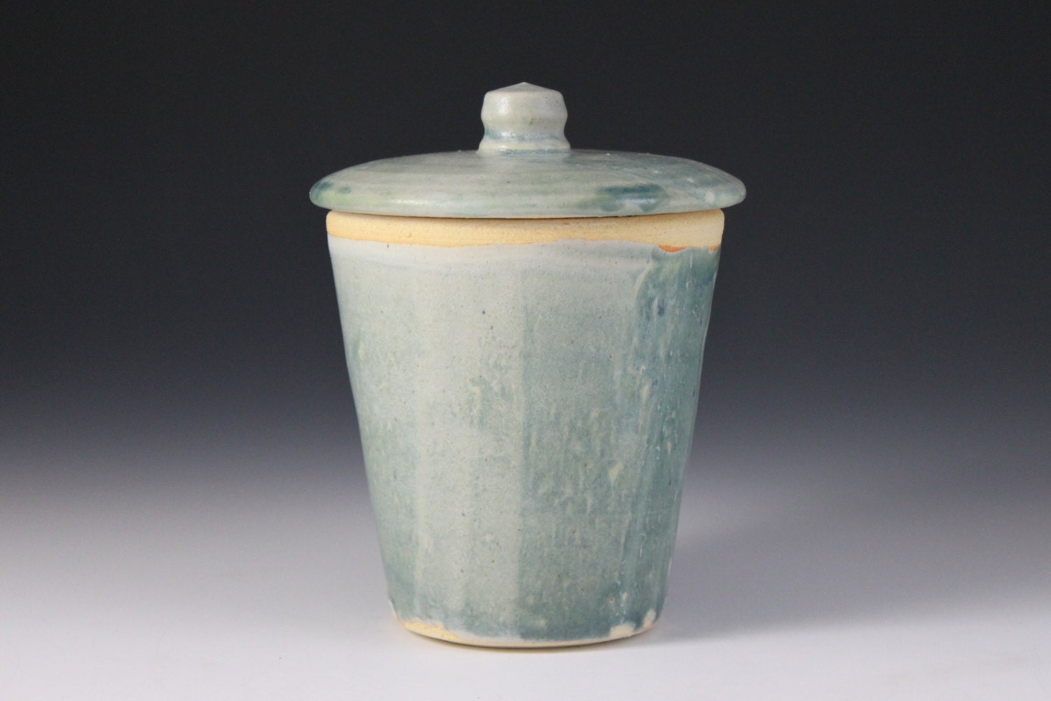storage jar sm. -- turquoise