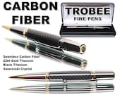 Father's day gifts : Great gift for a man, Carbon Fiber Pen, Ballpoint writing at its best