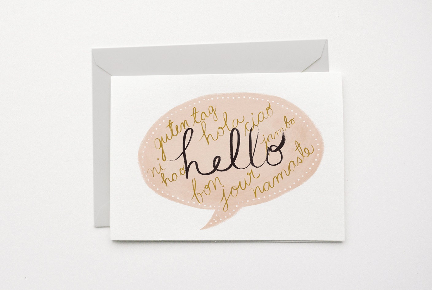 Hello Languages Card 1pc