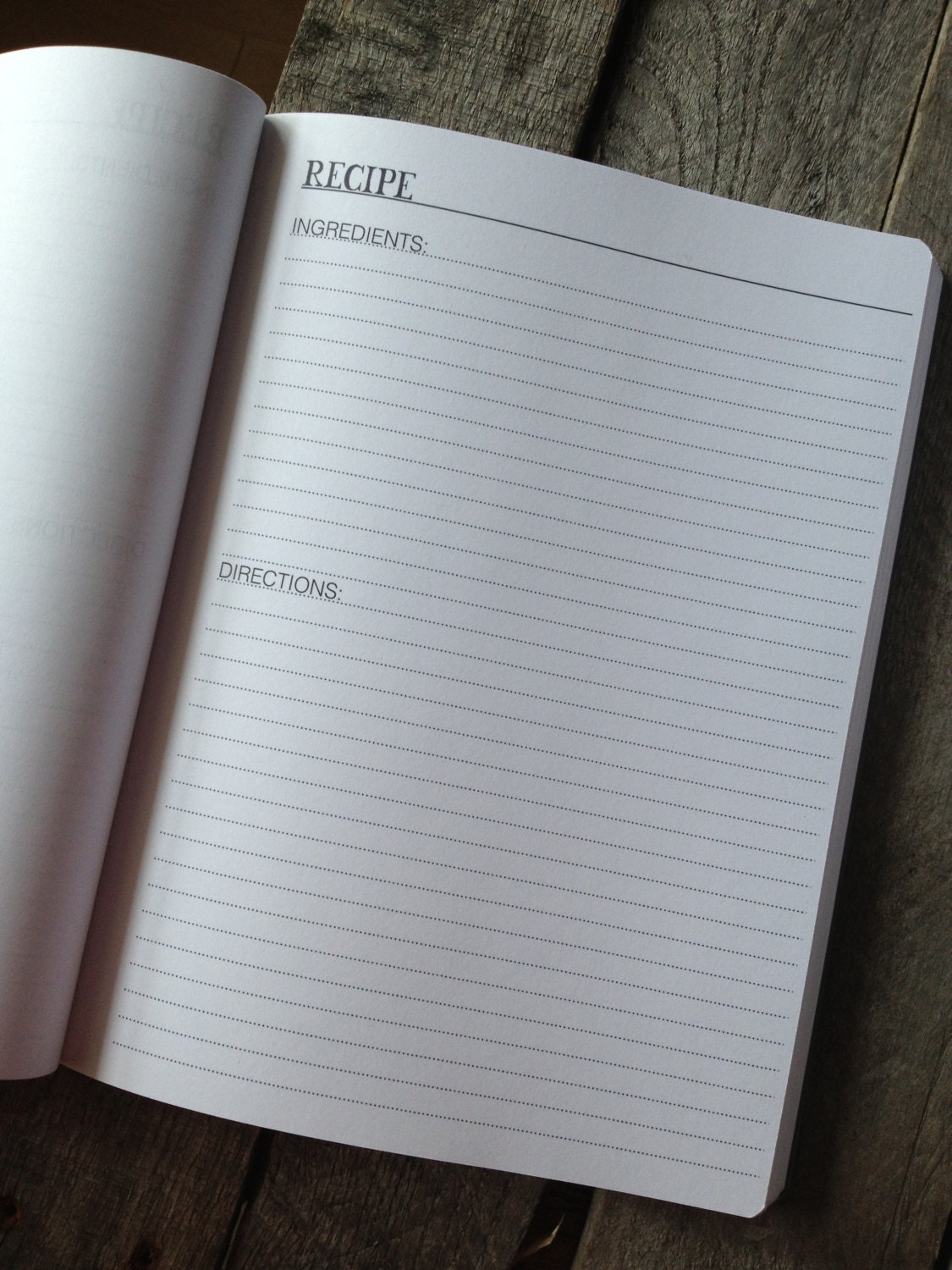 Personalized Recipe Book-Choose Your Own Binding Color