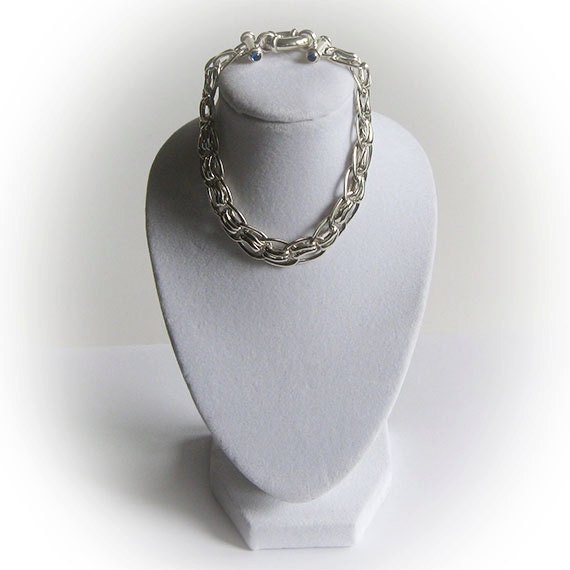 Italian Sterling Silver Knoted Chain Bracelet