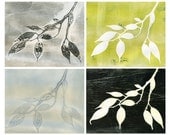 Giclee print, botanical study, archival reproduction of original monoprints