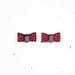Wooden Laser Cut Bow Earrings