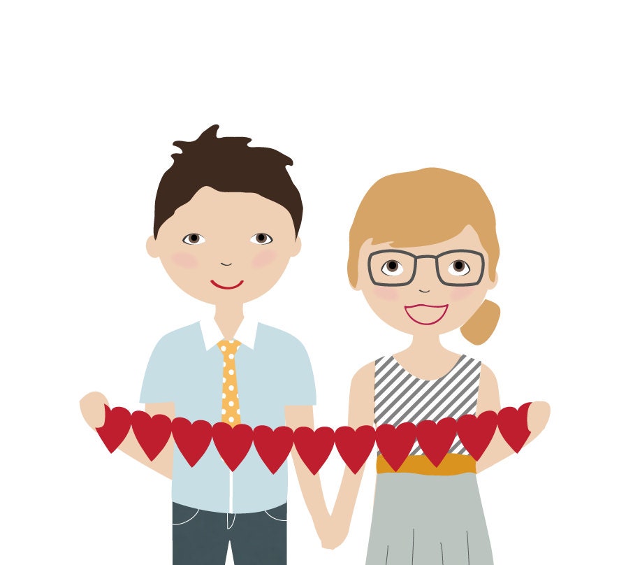 Thank you Custom Illustrated Couple ADD-ON