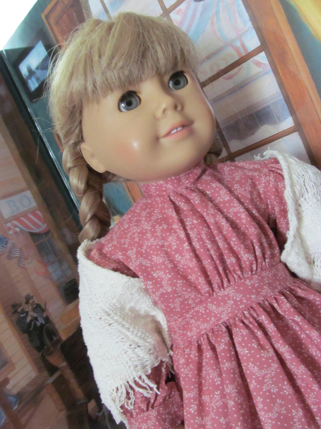 Historical Schooldress,  Shawl,  American Girl Doll Clothes