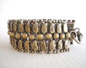 Vintage White Metal Hand Crafted Bracelet