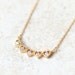 5 Hearts Necklace / Choose your color / gold, silver and pink gold