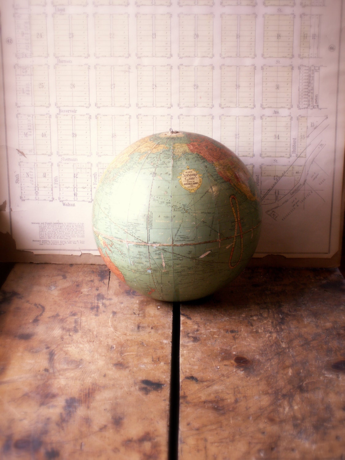 Vintage 10 inch Replogle Globe without a stand