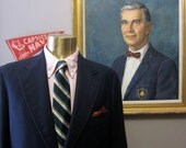 Brooks Brothers Navy Flannel Blazer 40R Triple Patch Pockets