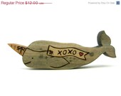 3 DAY SALE - Narwhal Messenger - Handmade Wooden Toy - Waldorf Toy - Wood Toy - Kids Toy