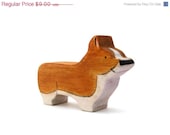 3 DAY SALE - Pembroke Welsh Corgi Dog Toy - Handmade Toy - Wooden Toy