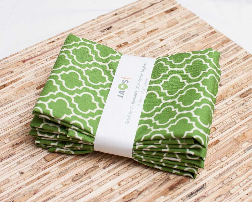 Eco-Friendly Large Cloth Napkins - Set of 4 - (N867)
