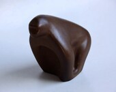 Mid Century Cor Unum Brown Ape Figurine - Dutch Pottery c.70s 80s