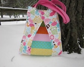 Owl, patchwork, totebag