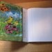 Fabric covered journal, birds, flowers