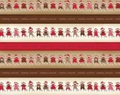 Monkey Around Sock Monkeys Stripe by Bethany Berndt Shackelford for Quilting Treasures