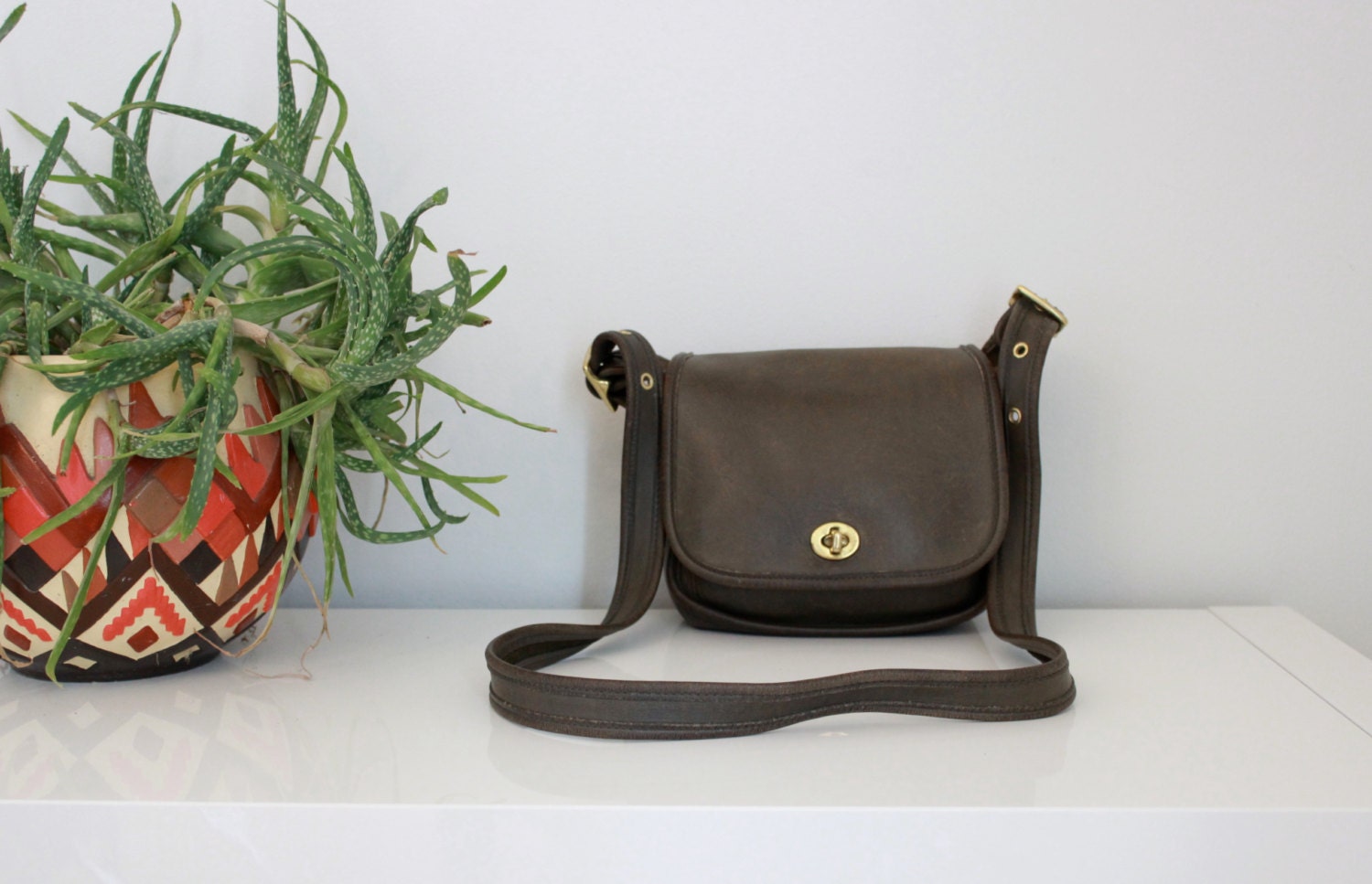 COACH Trail Cross Body Messenger Bag in Olive Green 9965  //  Coach Purse