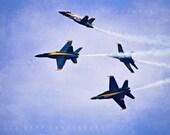 Fine Art Photography Print - Blue Angels - 8" x 12" Wall Art Home Decor