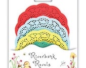 Paper Doilies Aqua Magenta Red Cream Colored Riverbank Revels Trimcraft