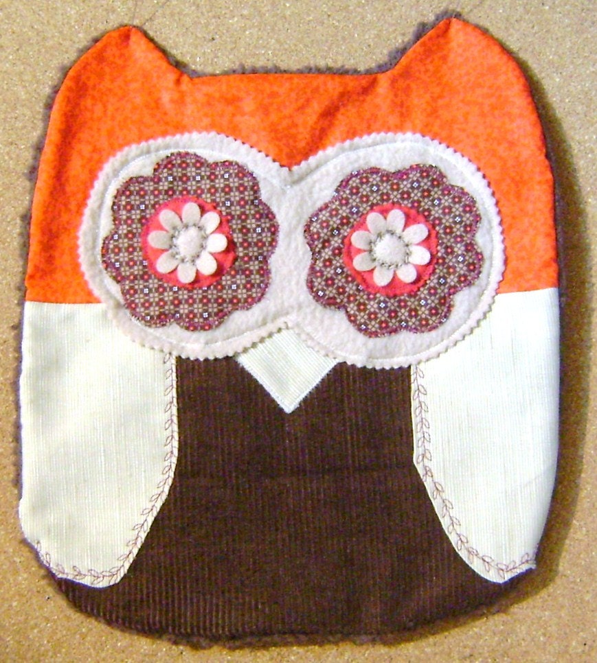 Unique Red n Brown Owl Pillow CUSHION w/Wings Perfect  Gift  For Any Occasion Ready to Ship