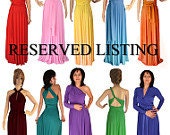 Black Convertible Bridesmaids, elegant evening dress long infinity - CORY MARTIN