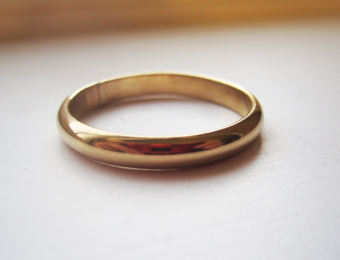 14K Gold Filled 3mm Band Ring