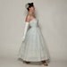 Vintage 1950s Wedding Dress Eyelet Organdy Strapless Bridal Fashions