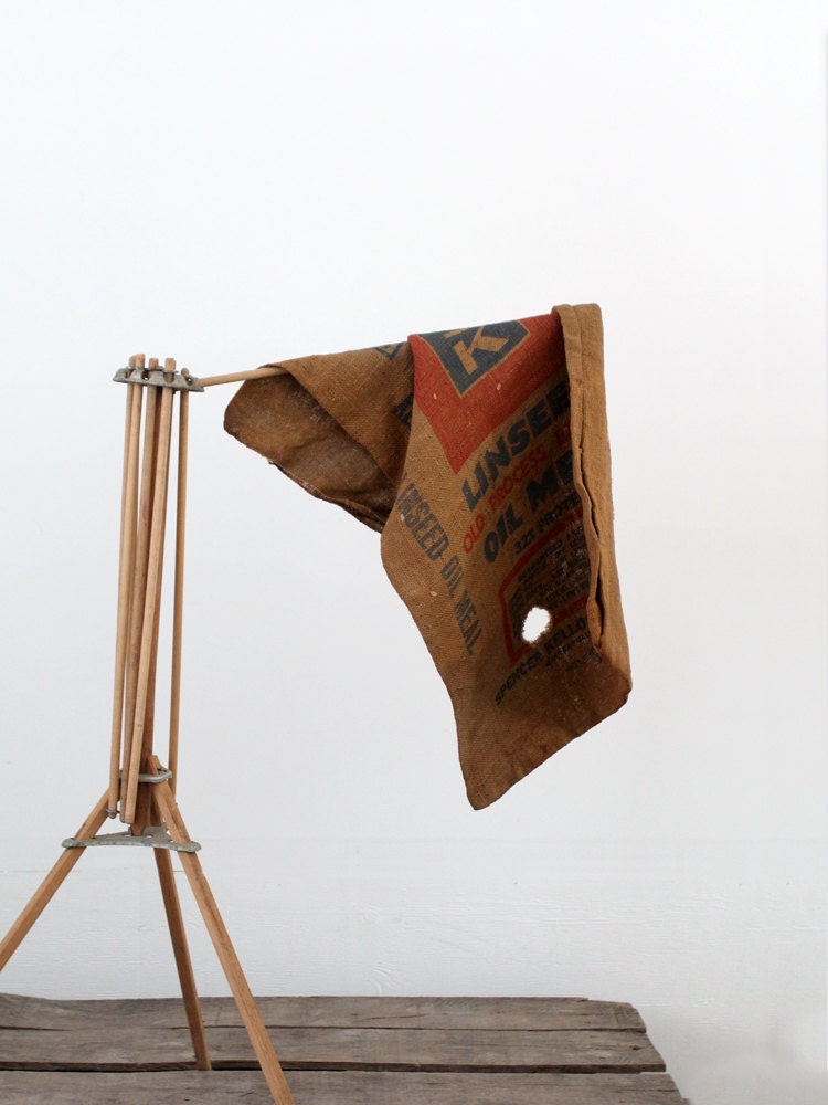 Vintage Kelloggs Burlap Sack