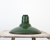 1930s Industrial Lighting / Vintage Enamel Warehouse Light