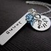 Birthdate Multi Charm Necklace, Hand Stamped Baby Feet Charm, Mommy Necklace, Birthstone, Baby name Jewelry