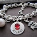 Personalized Nurse Bracelet - RN Jewelry Gift w/ Bracelet / Necklace in Sterling Silver - Hand Stamped Jewelry - Birthstone and Pearl