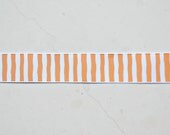 Sunny orange and white wonky stripes on 7/8" grosgrain ribbon- spring/easter Il_170x135