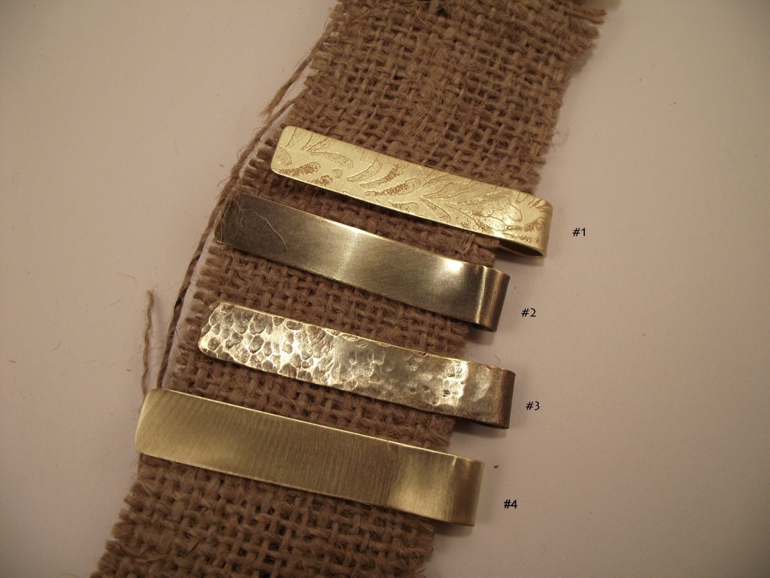 Tie Clip/ Customized Money Clip /Groomsmen Gifts/ Wedding Gifts for Men / Men's Accessories/ Recycled Metal/ TC 611