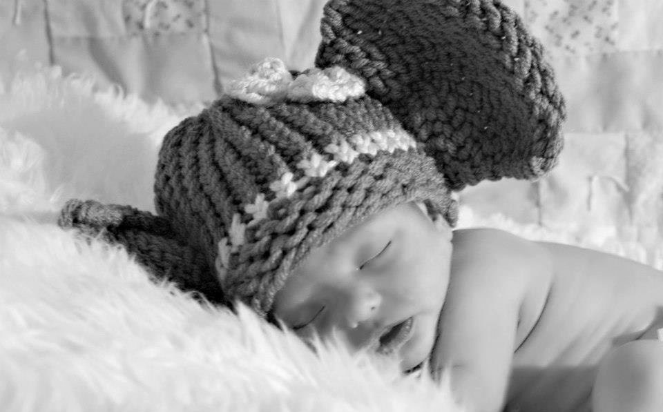 Baby Girl University of Alabama Elephant Hat, Newborn Photo Prop