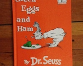 Vintage Children's Book Green Eggs and Ham by Dr. Suess 1988