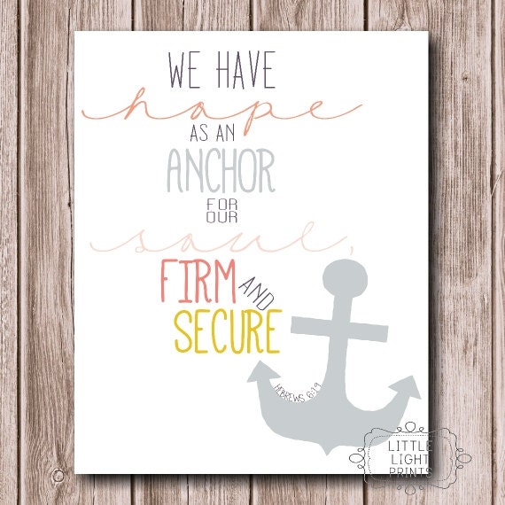 Hope as an Anchor Print