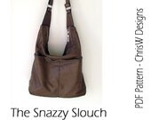 INSTANT DOWNLOAD - PDF Handbag Sewing Pattern -  "Snazzy Slouch" by ChrisW Designs