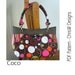 Purse PDF pattern Handbag sewing tutorial via INSTANT DOWNLOAD - "Coco", handmade floral handbag, tote or shoulder bag