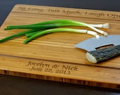 Personalized Cutting Board, Custom Engraved -12x15 - Wedding Gift, Anniversary Gift, Housewarming Gift