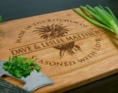 Personalized Cutting Board - Custom Engraved -12x15- Wedding Gift, Anniversary Gift, Housewarming