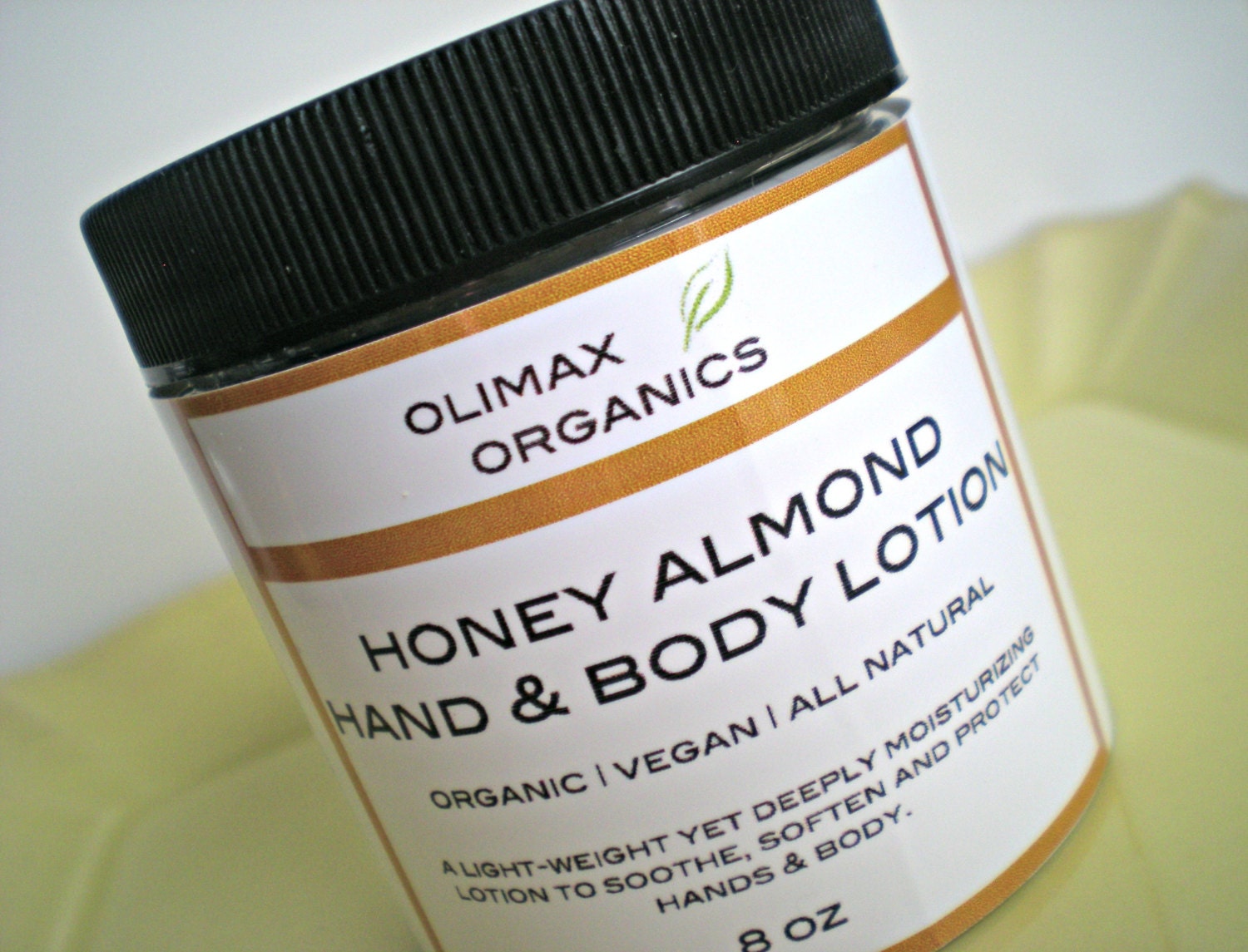 Body Lotion Jojoba Oil Organic Vegan 4oz HONEY ALMOND