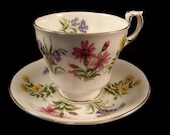Vintage Paragon English Flowers Cup and Saucer