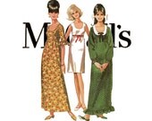 Empire Waist Evening Dress Pattern McCalls 8185 1960s Bust 32 Womens Vintage Sewing Pattern Scoop Neck Evening or Cocktail Dress UNCUT