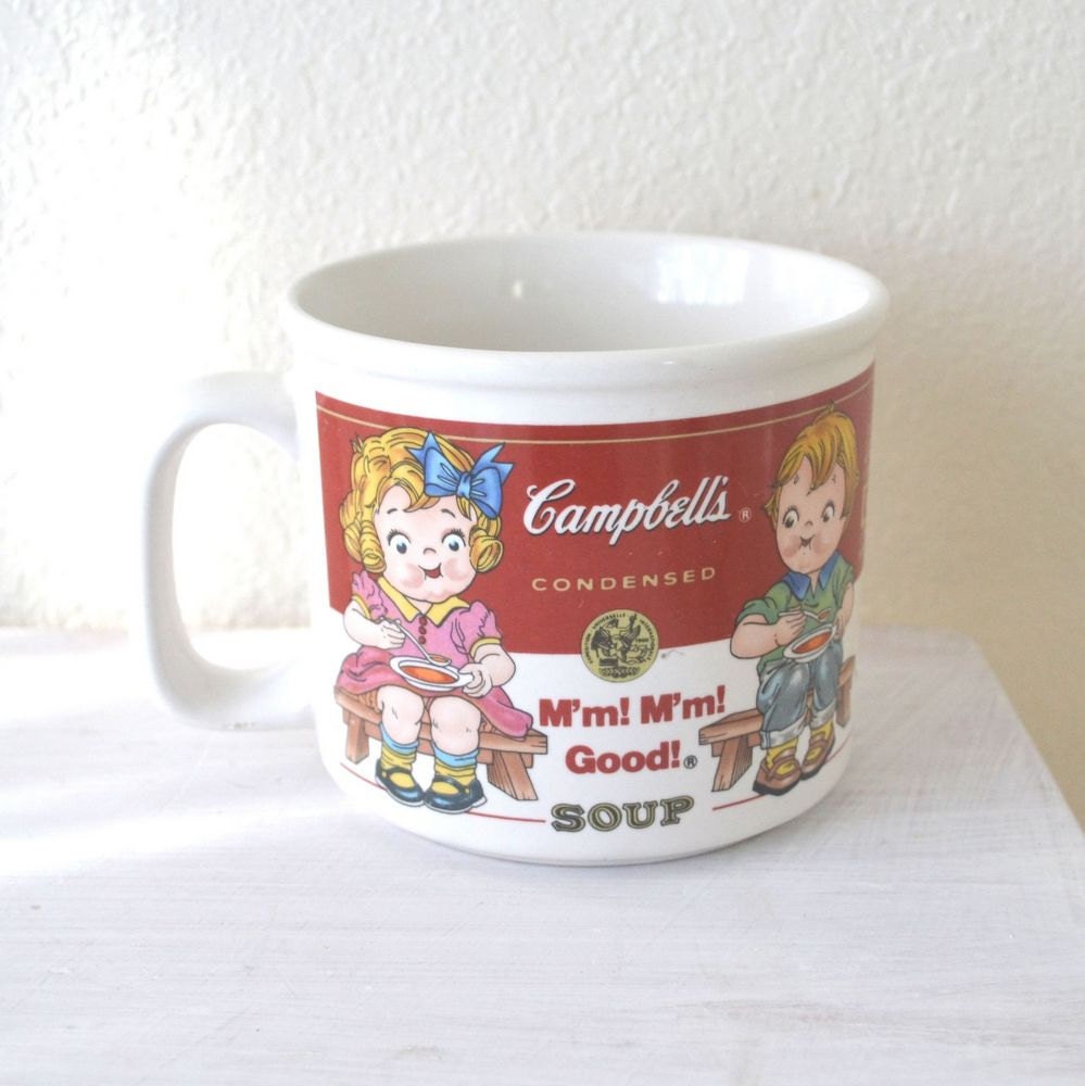 Campbells Soup Mug M'm M'm Good Vintage Ceramic Mug Early 90s Collectible