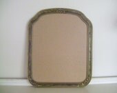 Vintage Wood Frame Floral Design 1940s Cottage Chic