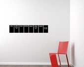 One Week With Notes Calendar Chalkboard Wall Decal