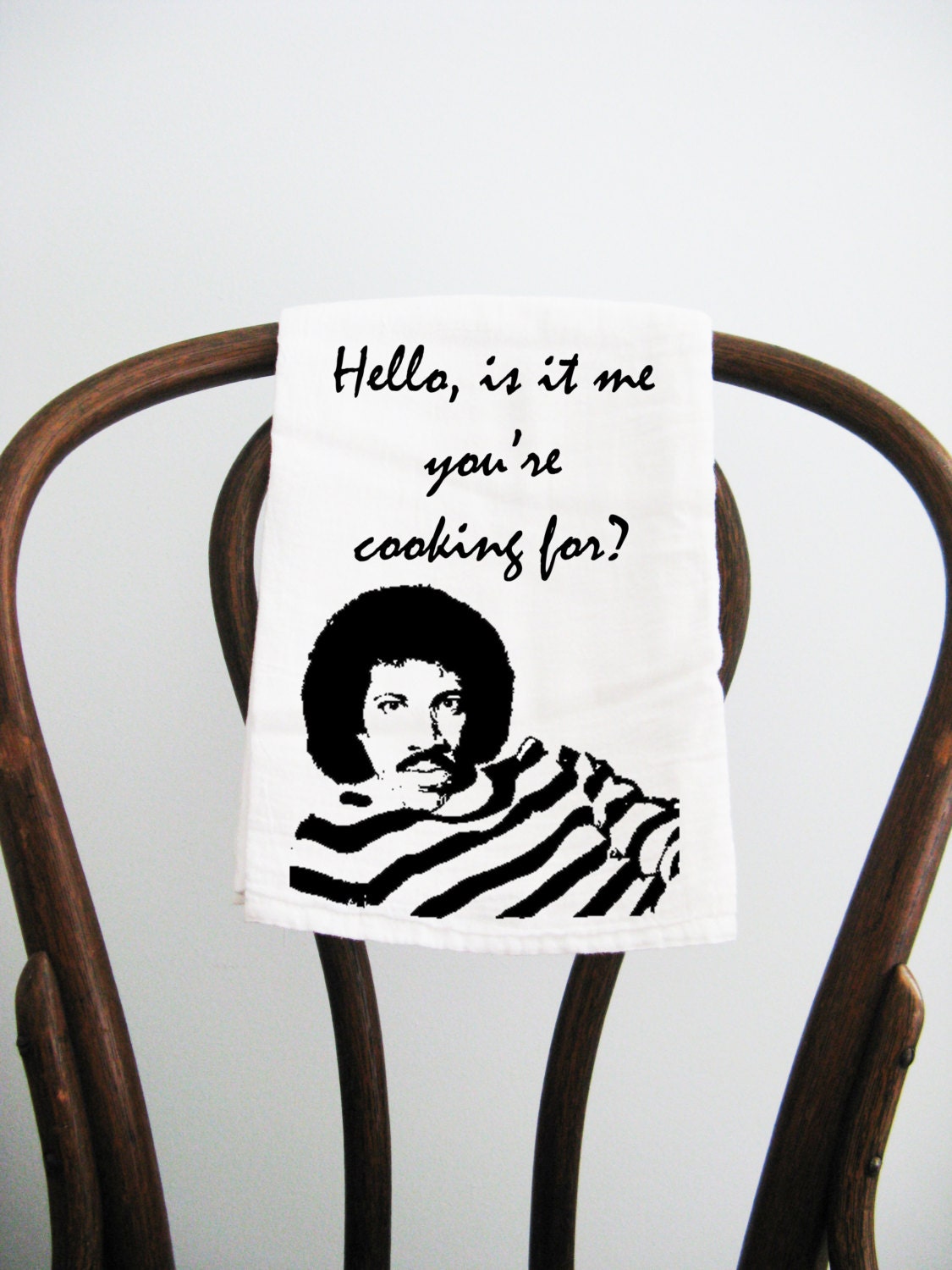 Flour Sack Towel Lionel Richie, Hello